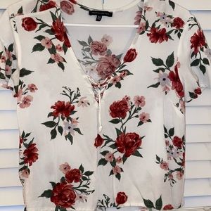 floral kendall and kylie top